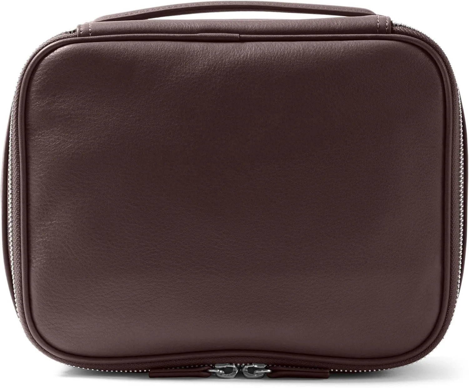 Leatherology Brown Leatherology Large Travel Organizer - Zipped mesh storage pocket, elastic loops for organization, double metal zipper