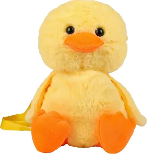 Lefe Liee duck stuffed animal bag, cute duck plush stuff backpack adult decor accessories purse, kawaii unique novelty fun purse duck toy plushie gifts