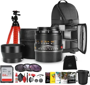 Leica Macro-Elmar-M 90mm f/4 Lens (11670)   Sling Backpack   Photography Software   64GB Memory Card   Flexible Tripod   Cleaning Kit   Lens Pouch   Hand Strap   Card Wallet   Card Reader   More