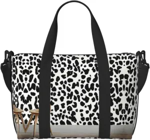 leopard patterned wallpaper print Versatile Personal Item Travel Bags for Women - Spacious Duffel Bags for Traveling, Gym Bags for Men