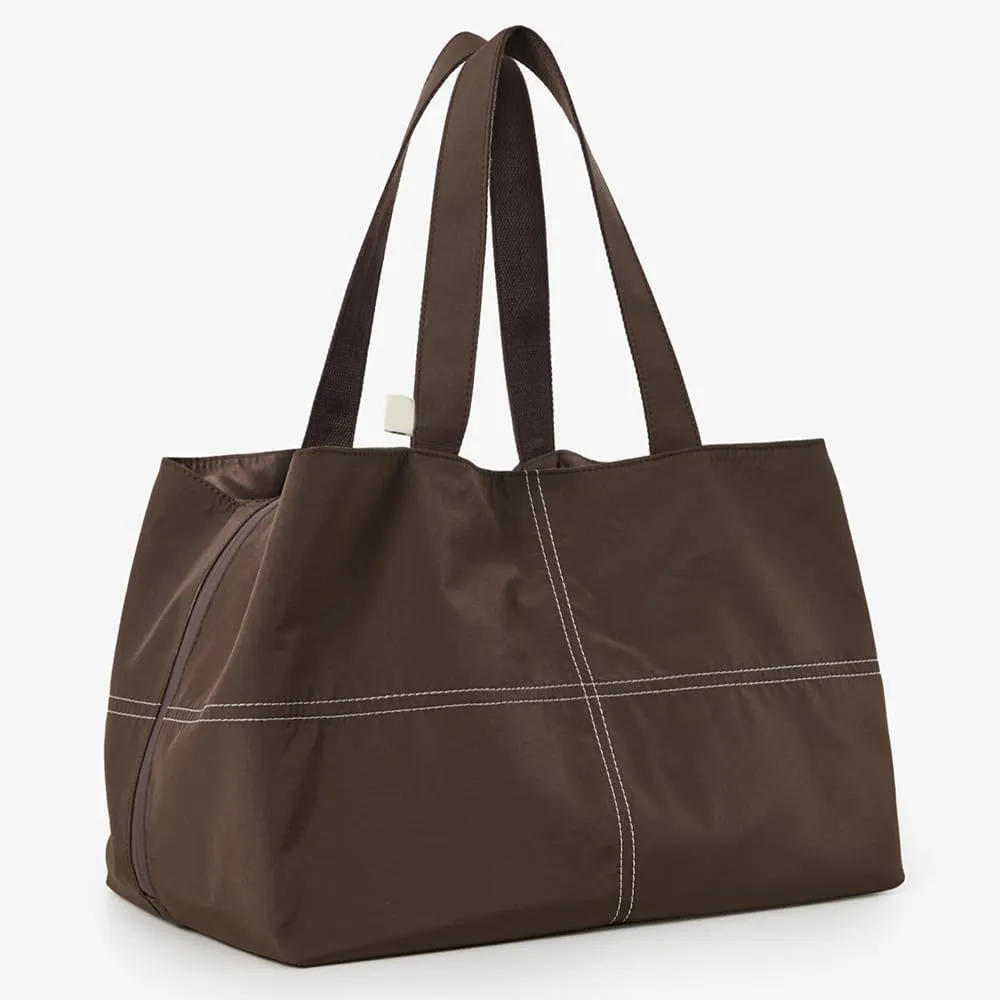Lightweight Nylon Travel Tote Bag with Zipper, Water-Resistant Work, Gym, Dance or Weekender Bag for Women