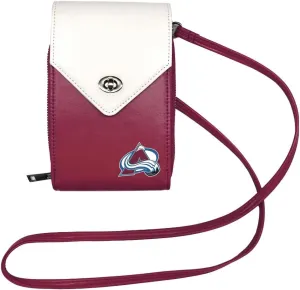 Little Earth Colorado Avalanche Home Field Purse: Team Colors, Unisex-Adult, Modern Sling Handbag, 40" Crossbody Strap