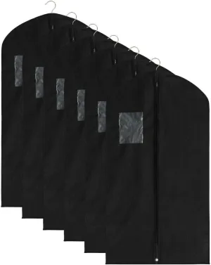 LKOP 6 pcs Clothes Bags Garment-shoulder-covers Clothes bags Storage bins Closet organizers and storage Shoe organizer Travel accessories Organization and storage Shoe storage Closet organizer