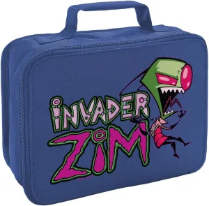 LOGOVISION Invader Zim Logo Insulated Soft Sided Lunch Box - Reusable Lunch Bag For School Office Work, BPA Free, Royal