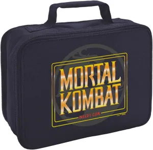 LOGOVISION Mortal Kombat Klassic Insert Coin Insulated Soft Sided Lunch Box - Reusable Lunch Bag For School Office Work, BPA Free, Navy