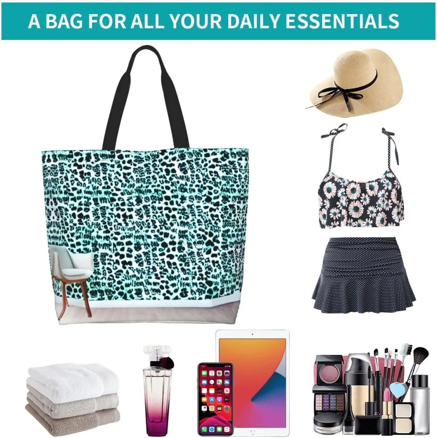 Loon Nature Bird Women Tote Bag,Casual Tote'S Handbag Big Capacity Shoulder Bag Crossbody Bag