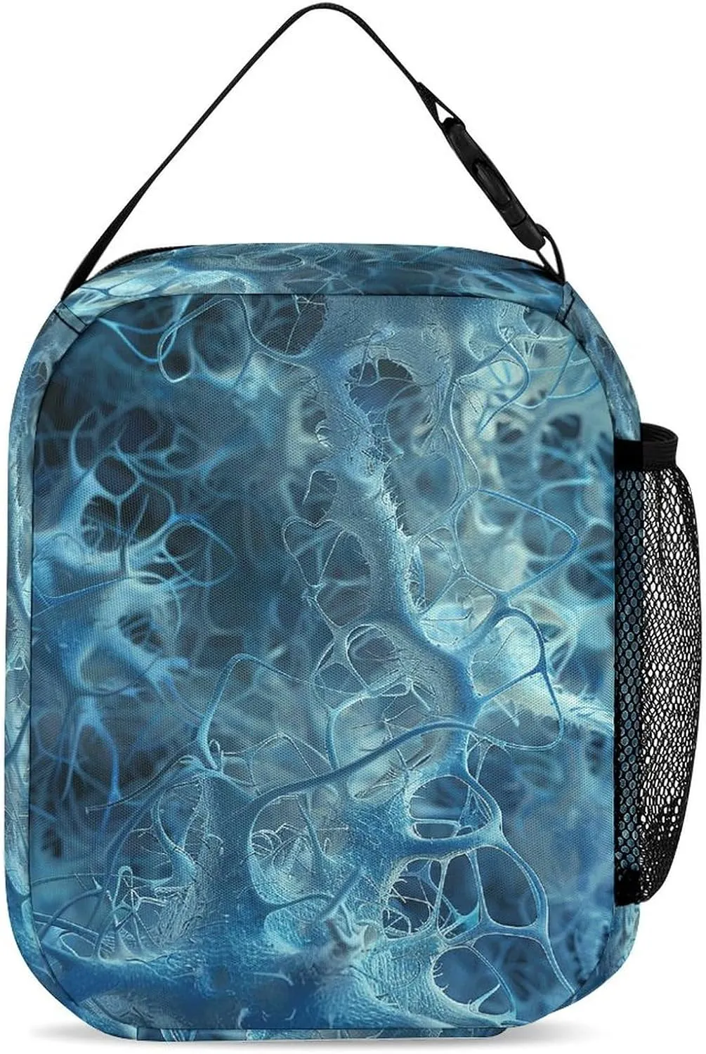 Lunch Bag for Women Men Lunch Box Reusable Blue Neuron Picture Lunch Tote Bag Insulated Cooler Bag