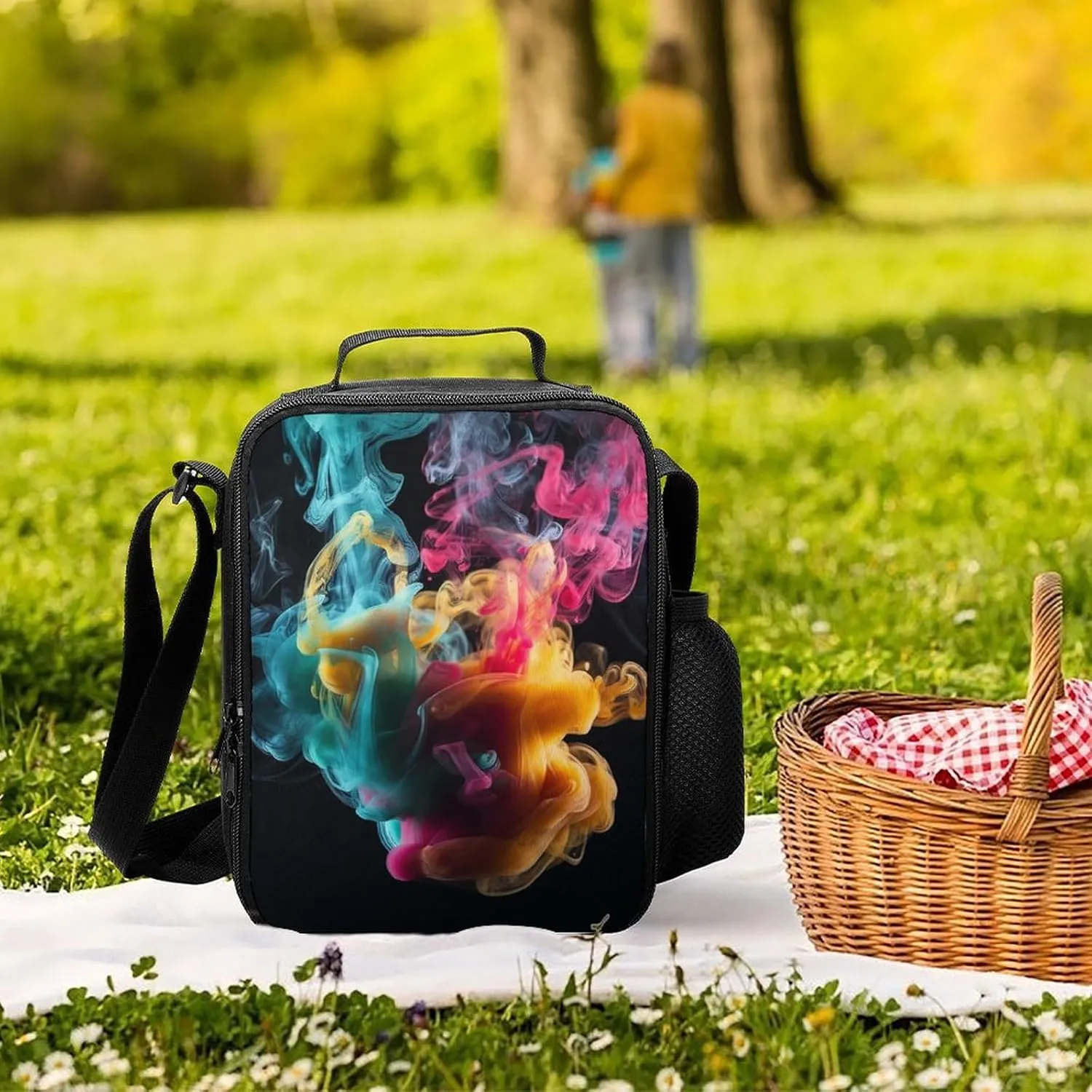 Lunch Bag for Women Men Lunch Box Reusable Melt In The Water Lunch Tote Bag Leakproof Lunch Cooler Bag for Work