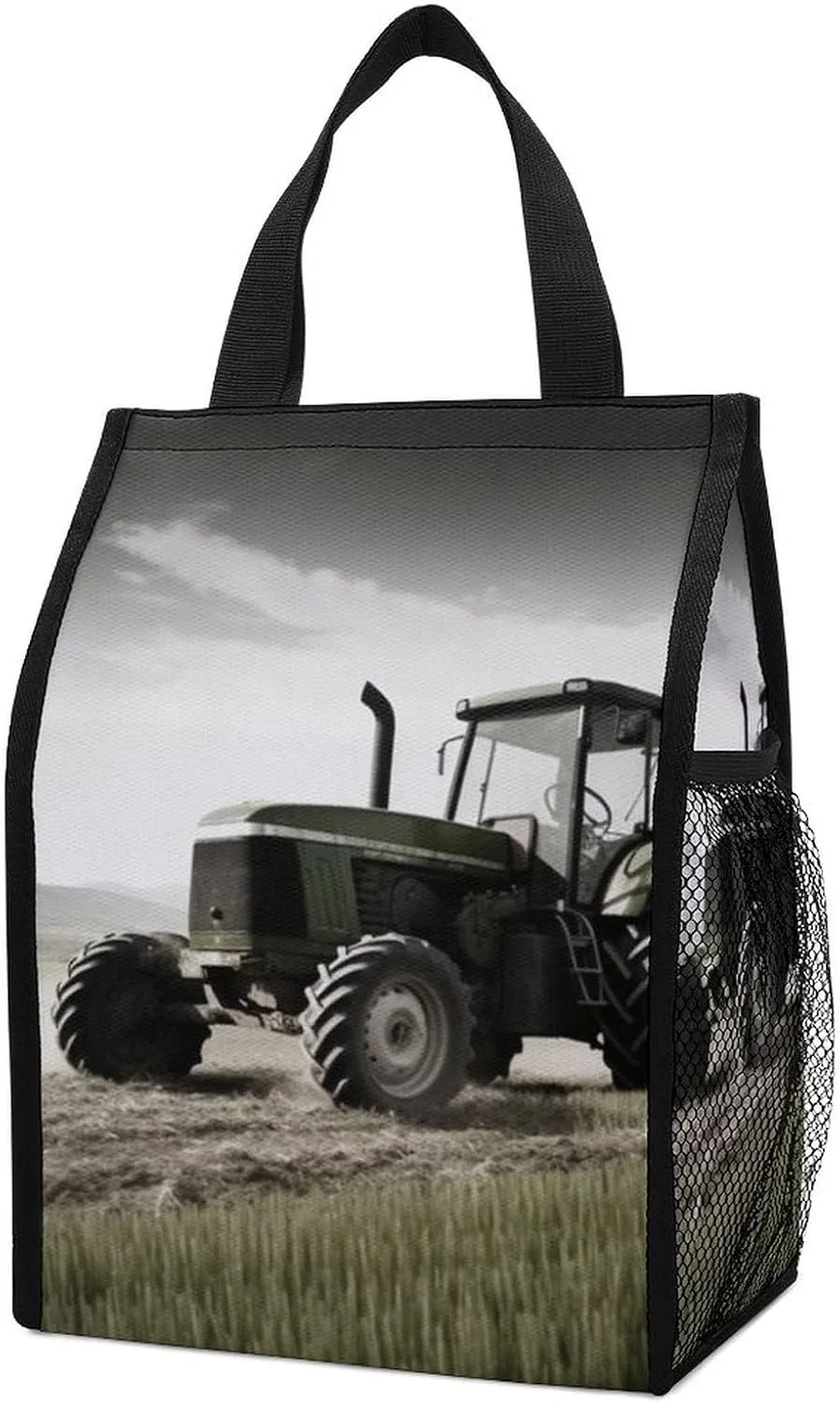 Lunch Bag for Women Men Lunch Box Reusable Tractor Agriculture Tranquil Lunch Tote Bag Leakproof Lunch Cooler Bag for Work
