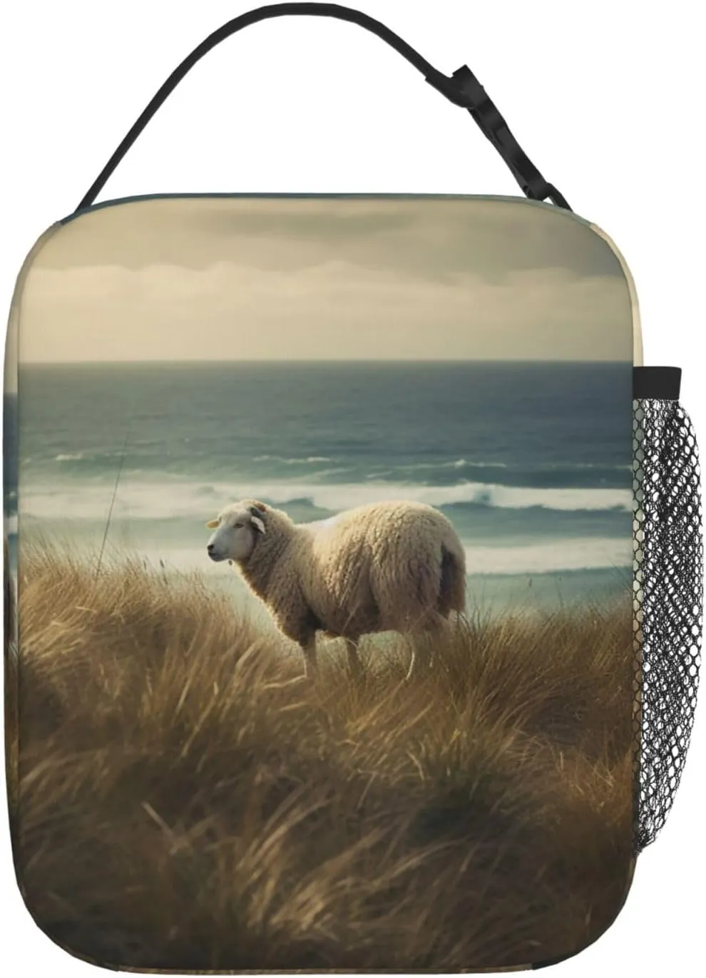 Lunch Bag for Women Men Reusable Insulated Lunch box Sheep Eating Grass Cooler Bag Waterproof Lunch Tote Bags