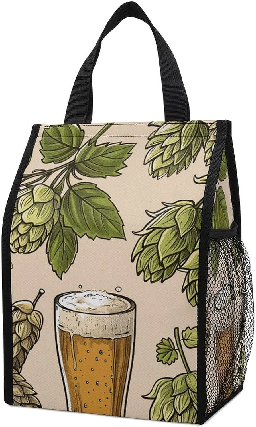 Lunch Bag Lunch Box for Women Reusable Cooler Bag Hops And Beer Insulated Lunch Tote Bag for Travel