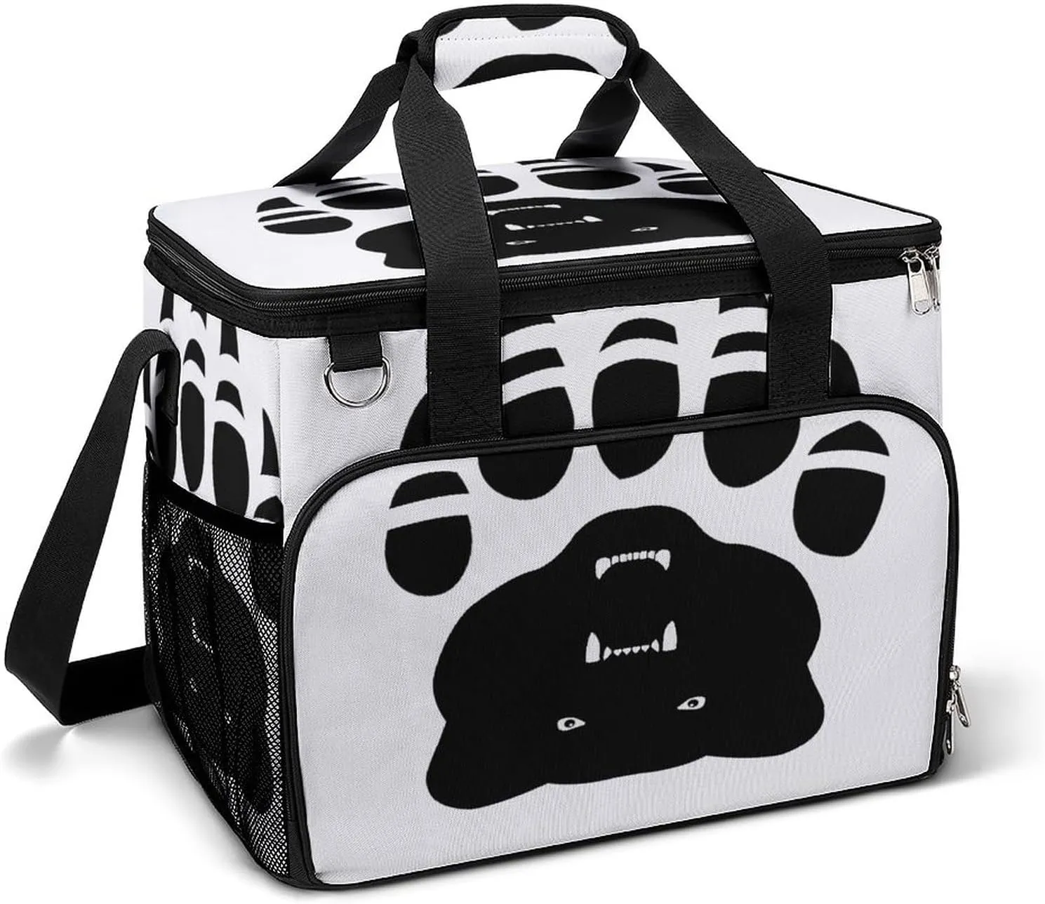 Lunch Bag Women & Men - Library Bookshelf Vintage Large Insulated Lunch Bag Reusable Lunch Box, for Travel And Picnic (Bear Clan Native American)