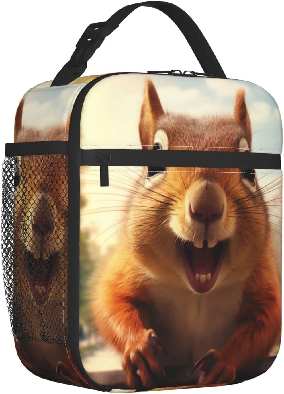 Lunch Box for Adults Women Girls Boys Kids Cute Squirrel Lunch Box Insulated Cooler Reusable Lunch Bag Container Gifts for Work Office Picnic Travel School
