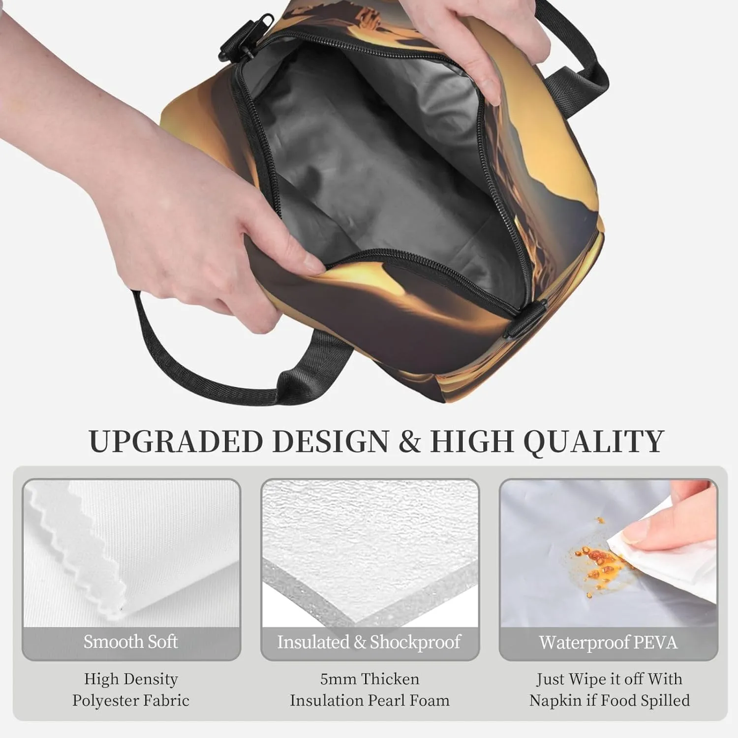 Lunch box for Women Insulated Lunch bag Sahara Desert Lunchbox for Work Picnic Portable Lunch tote