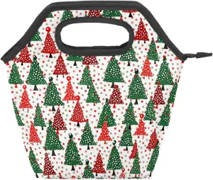 Lunch Box for Women Men, Evergreen Christmas Tree Insulated Lunch Bags Cooler Thermal Meal Tote Bags With Zipper for Outdoor Picnic Work Travel Beach