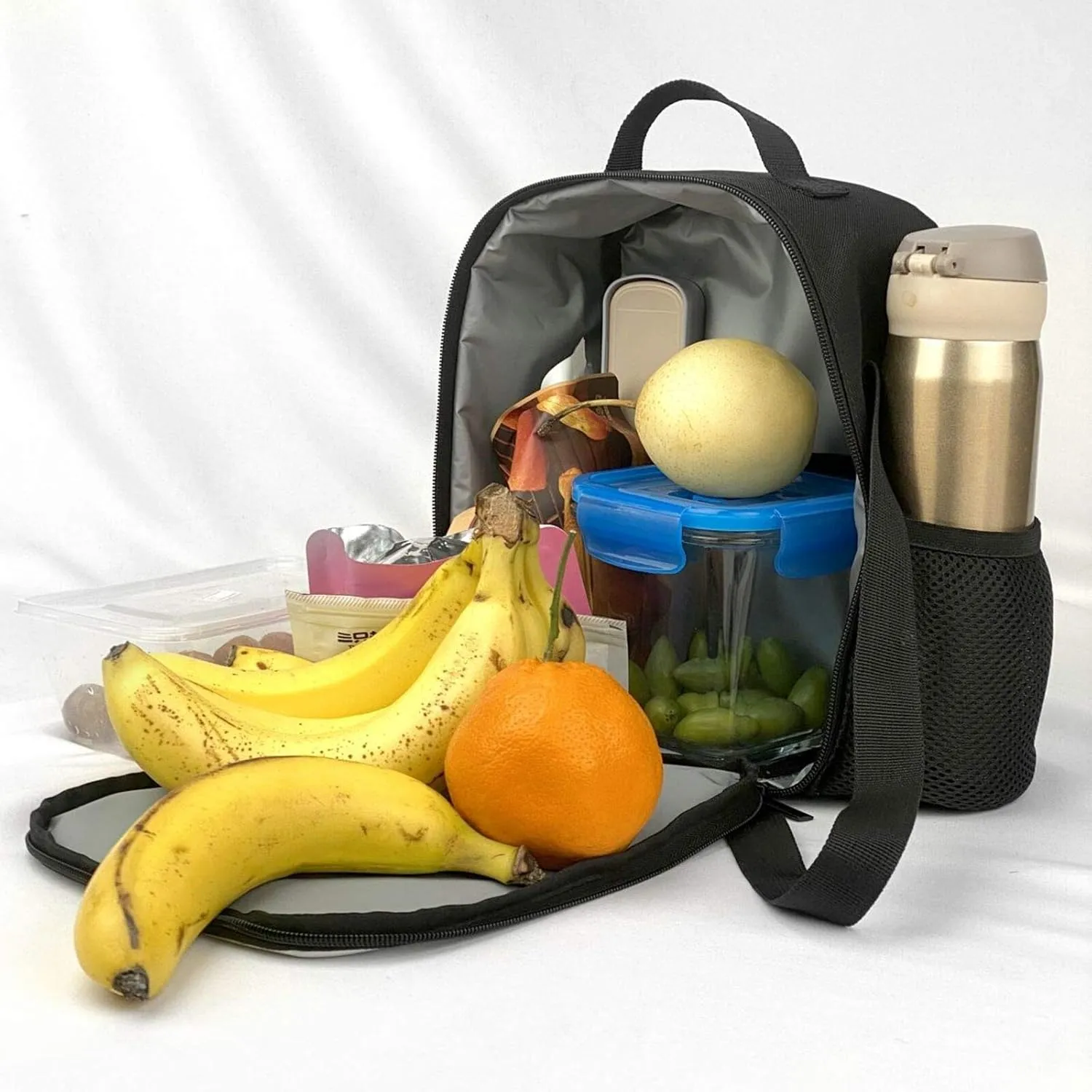 Lunch Box Insulated Lunch Bag, Reusable Portable Bento Lunchbox With Shoulder Strap, Cat Lunch Bag, Funny Cute Cooler Thermal Meal Lunch Tote Bag