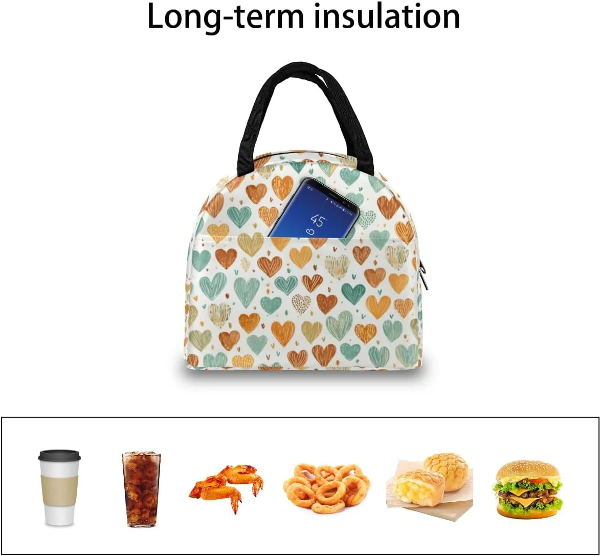 Lunch Tote Bag Romance Funny Pattern Reusable Insulated Bags Waterproof Adult Portable Meal Cooler Pack for Women Men Picnic Office Work Travel