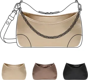Luxury Silk Purse Organizer for Boulogne - Silky Smooth Handbag Insert with Hidden Zipper