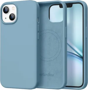 Magnetic for iPhone 13 Case & iPhone 14 Case, Compatible with MagSafe, [Soft Anti-Scratch Microfiber Lining], Slim Liquid Silicone Shockproof Protective Phone Case 6.1 inch, Cactus