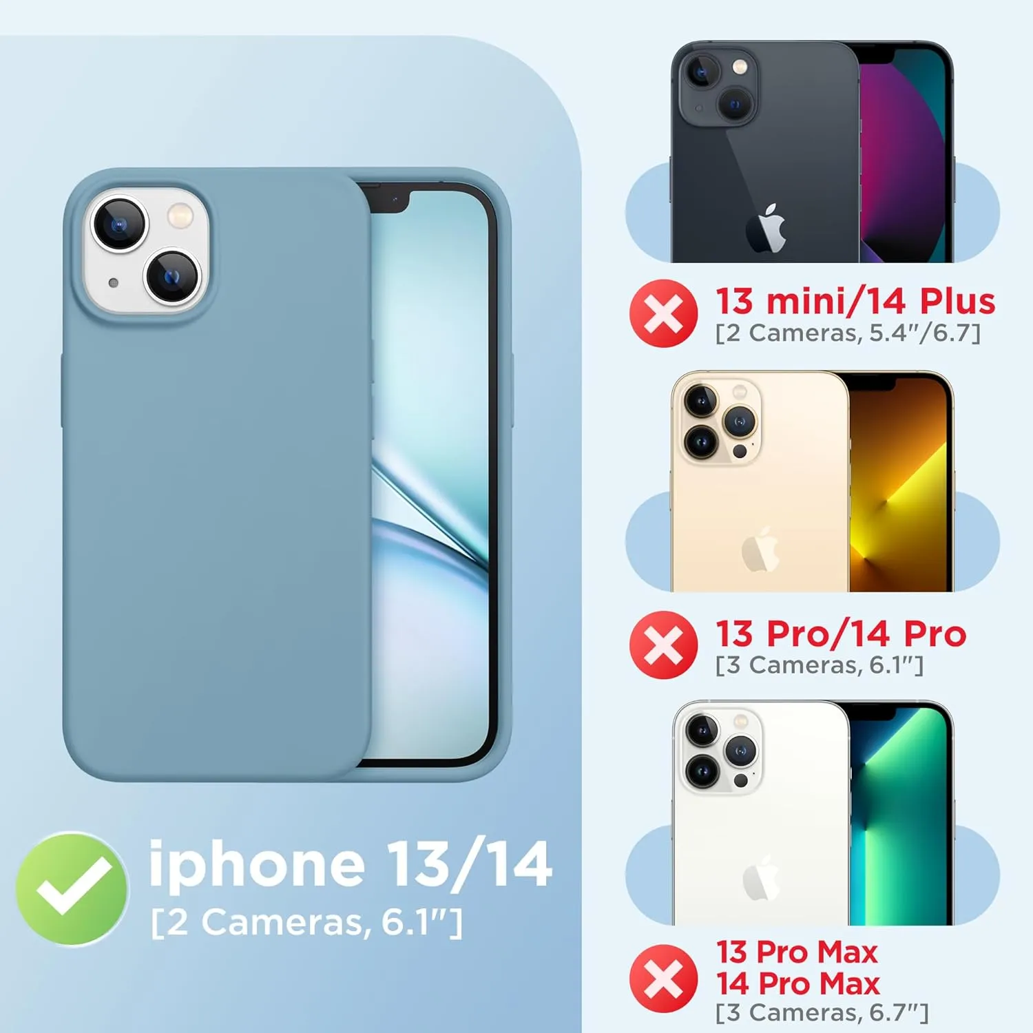 Magnetic for iPhone 13 Case & iPhone 14 Case, Compatible with MagSafe, [Soft Anti-Scratch Microfiber Lining], Slim Liquid Silicone Shockproof Protective Phone Case 6.1 inch, Cactus