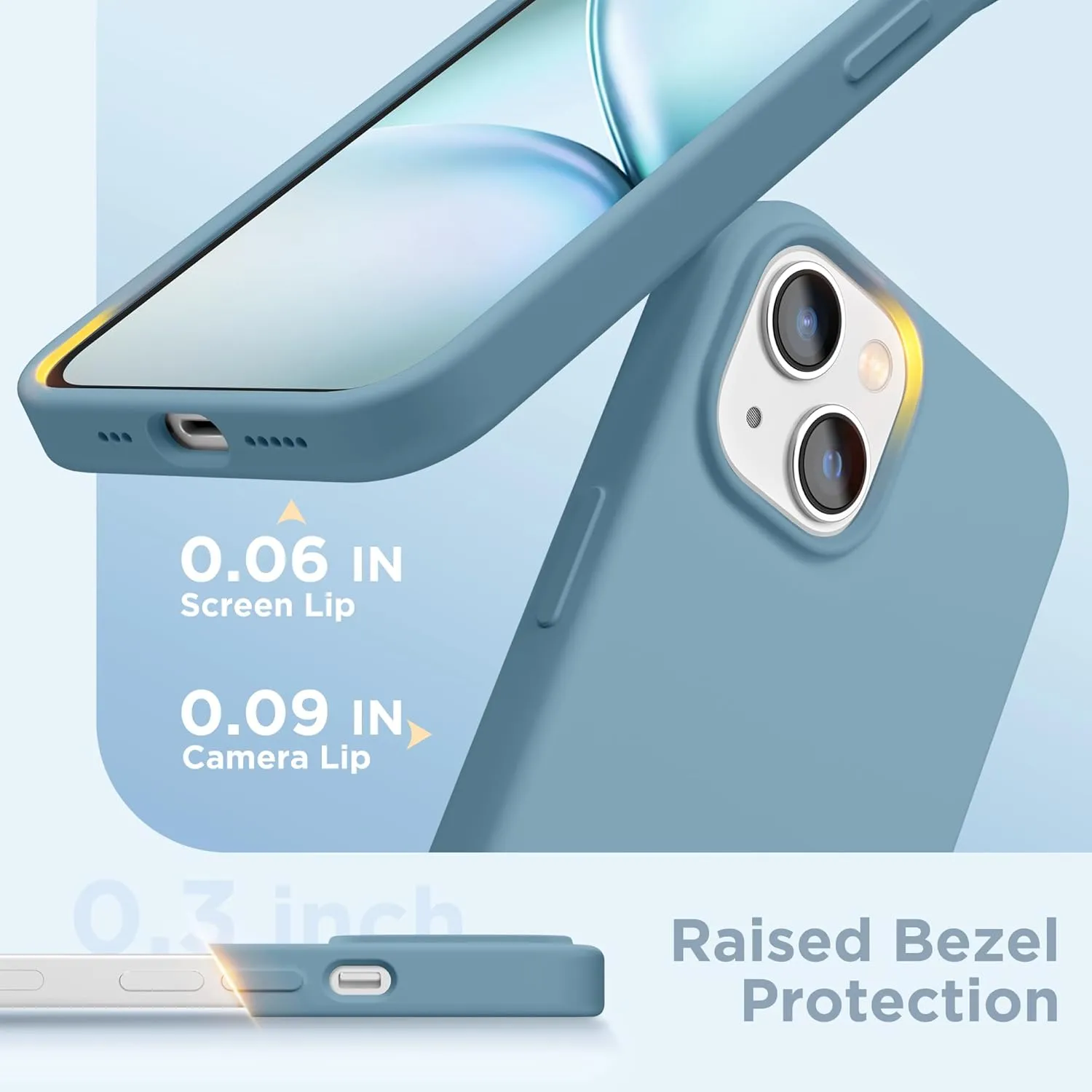 Magnetic for iPhone 13 Case & iPhone 14 Case, Compatible with MagSafe, [Soft Anti-Scratch Microfiber Lining], Slim Liquid Silicone Shockproof Protective Phone Case 6.1 inch, Cactus