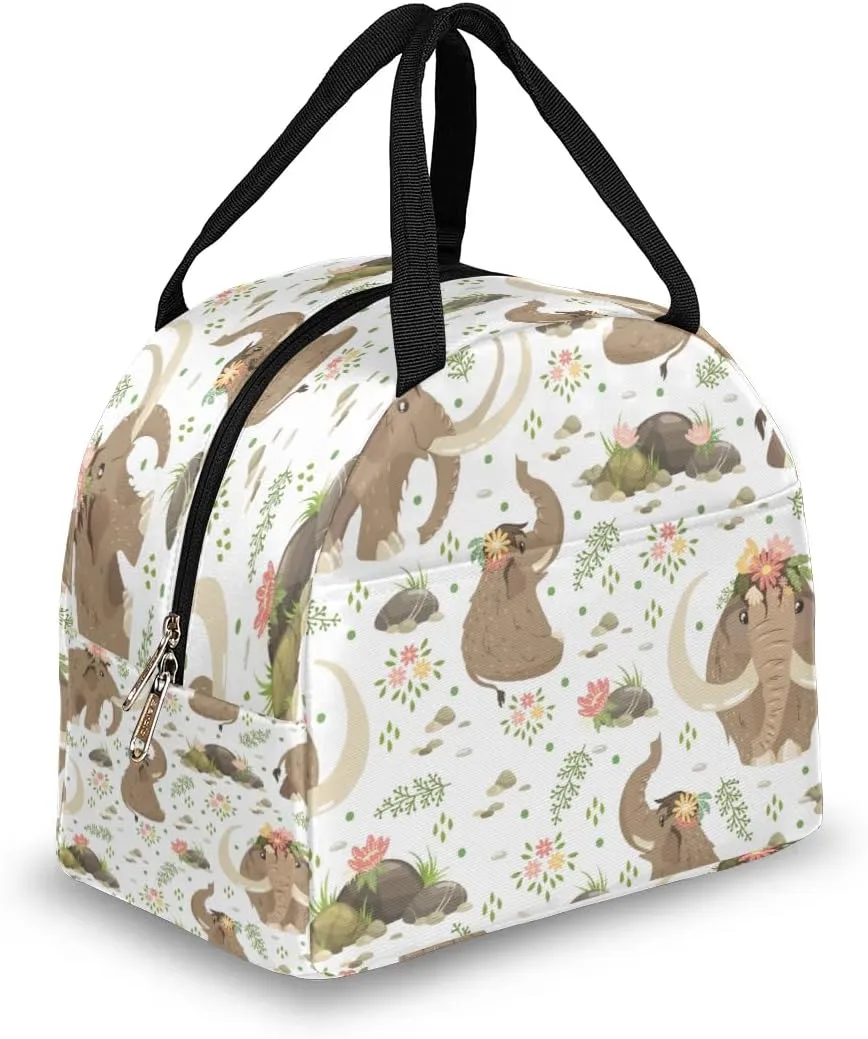 Mammoth Lunch Bag for Women Men Adult Insulated Leakproof Lunch Box with Pocket Reusable Thermal Cooler Lunch Tote Bags for Work Office Picnic Travel Beach