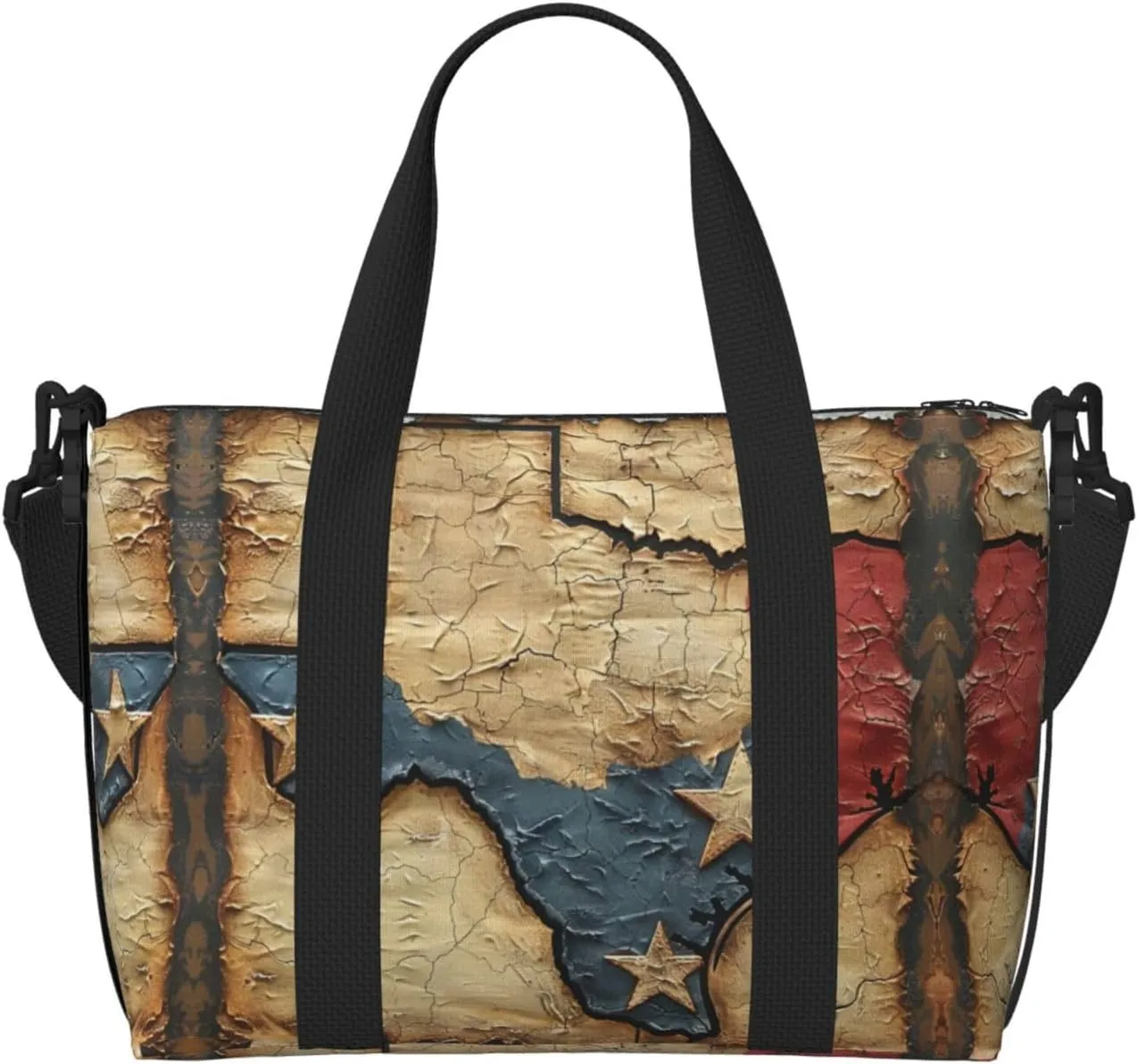 Map of Texas Duffel Bags for Traveling - Lightweight Personal Item Travel Bags for Women, Gym Bags for Men