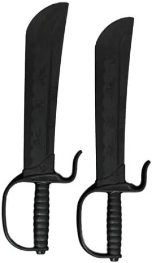 Martial Arts Black Polypropylene Plastic Wing Chun Traning Knives