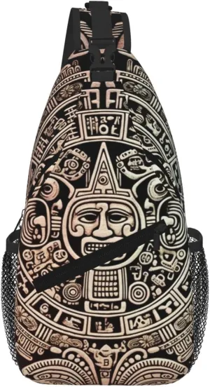 Mayan Calendar End Of The World Sling Bag For Women Men Travel Hiking Backpack Crossbody Shoulder Chest Bags Casual Daypack