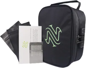MedZenBag, Odor Proof Bag with Combination Lock, Medicine Storage Container, Activated Carbon Lining, Waterproof Stash Bag