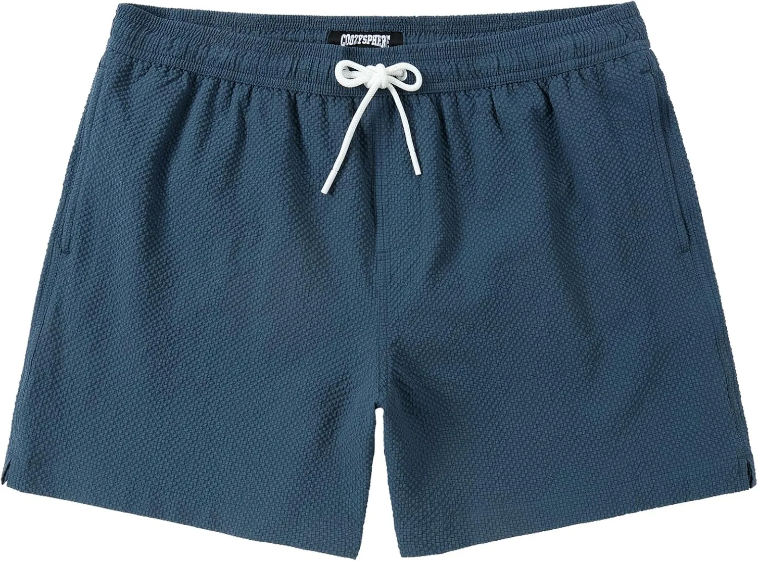 Men's Swim Shorts 5 inch Seersucker Swimming Trunks for Men Swim Suits Beach Shorts