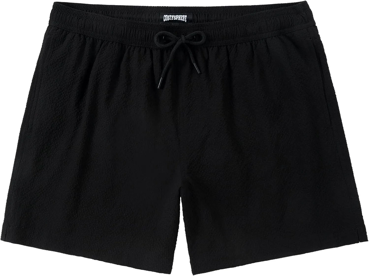 Men's Swim Shorts 5 inch Seersucker Swimming Trunks for Men Swim Suits Beach Shorts