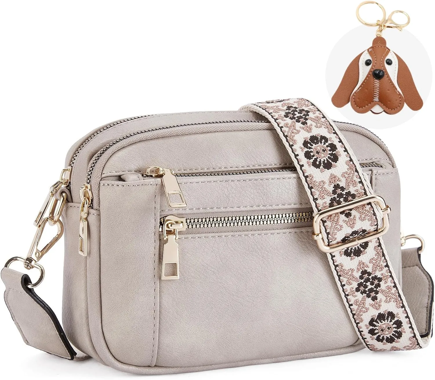 Messenger bag for women, Crossbody Bags for Women Trendy Vegan Leather Handbags Adjustable Shoulder Strap Shoulder Bag