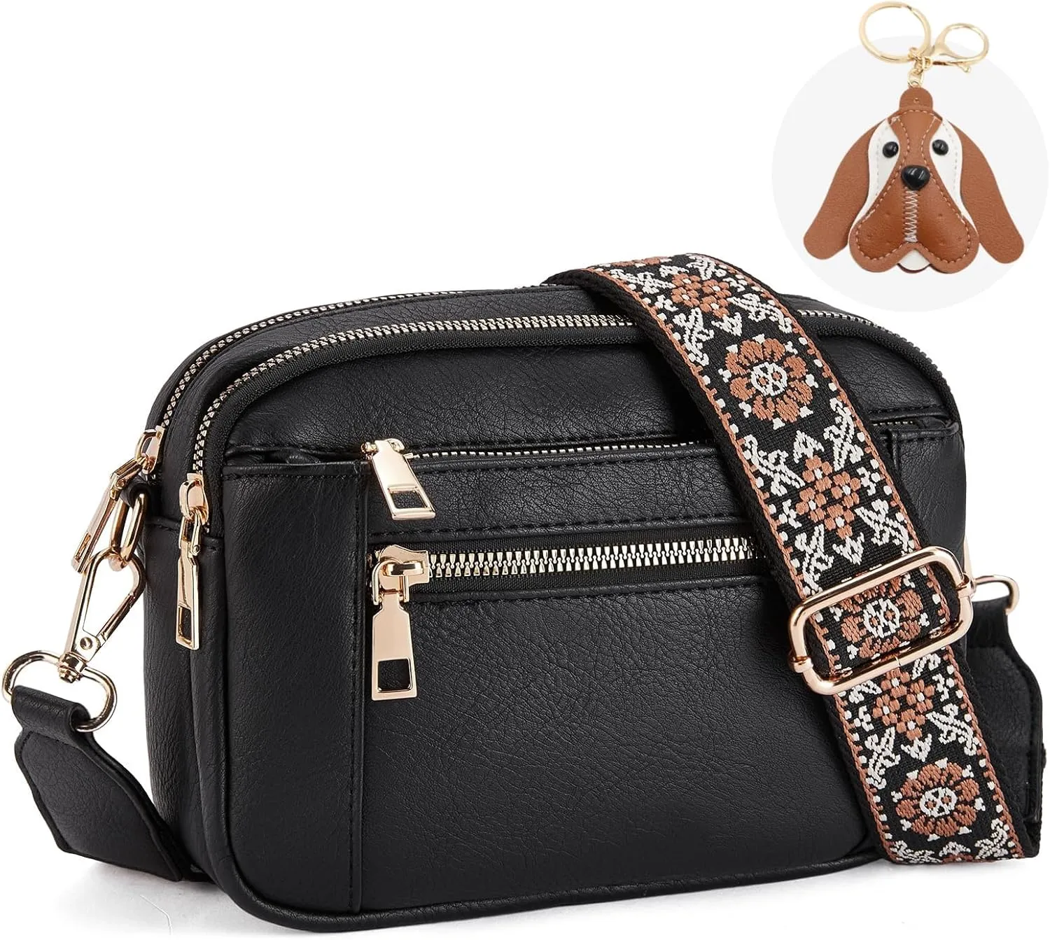 Messenger bag for women, Crossbody Bags for Women Trendy Vegan Leather Handbags Adjustable Shoulder Strap Shoulder Bag