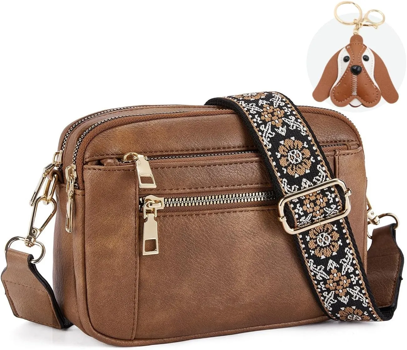 Messenger bag for women, Crossbody Bags for Women Trendy Vegan Leather Handbags Adjustable Shoulder Strap Shoulder Bag