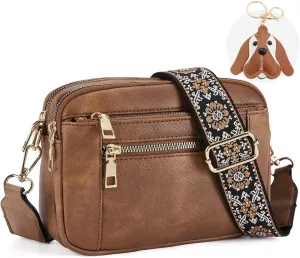 Messenger bag for women, Crossbody Bags for Women Trendy Vegan Leather Handbags Adjustable Shoulder Strap Shoulder Bag