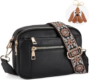 Messenger bag for women, Crossbody Bags for Women Trendy Vegan Leather Handbags Adjustable Shoulder Strap Shoulder Bag