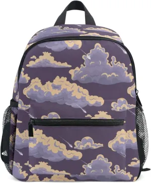 Meteors Clouds Toddler Backpack for Boys and Girls Preschool Kids Backpack Cartoon Mini Travel Bag Bookbag