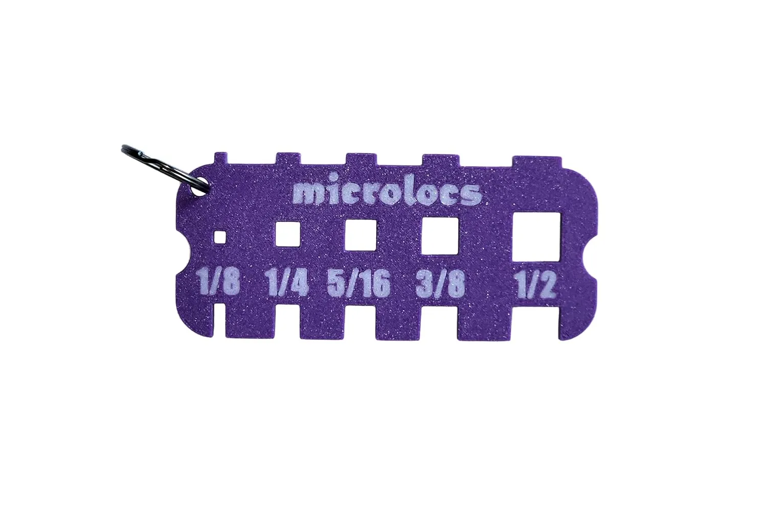 Microlocs Sizing Tool - Micro Locs Measuring Tool, Ruler for Locs – Purple