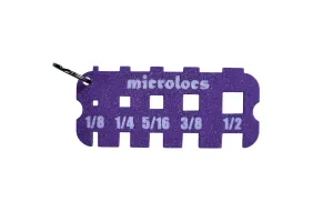 Microlocs Sizing Tool - Micro Locs Measuring Tool, Ruler for Locs – Purple