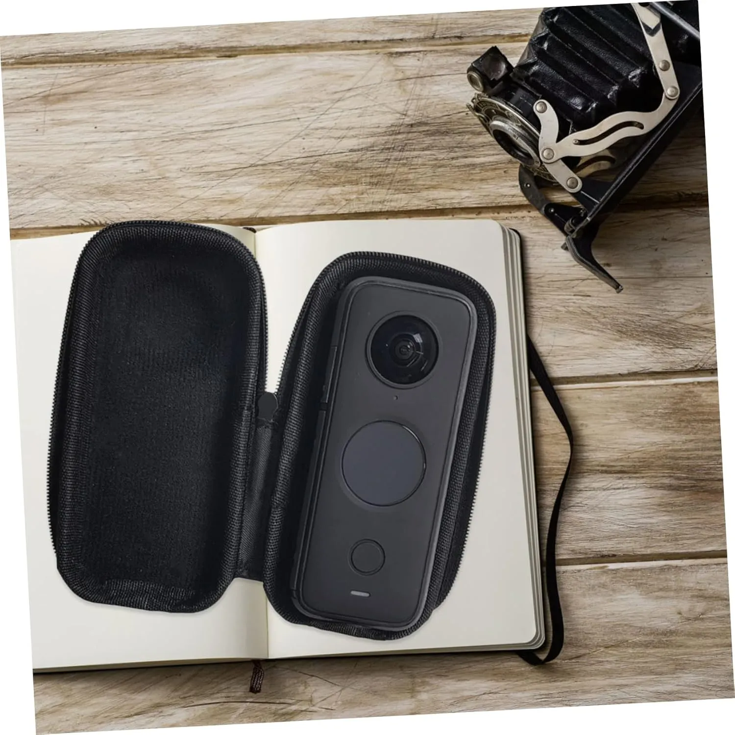 Mikikit Portable Action Camera Storage Bag for X Lightweight Travel Case for Easy Carrying and Protection Against Impact Scratches and Dirt