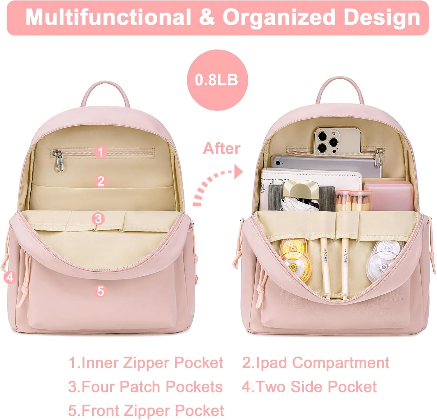 Mini Backpack Women Girls Water-resistant Small Backpack Purse Shoulder Bag for Womens Adult Kids School Travel