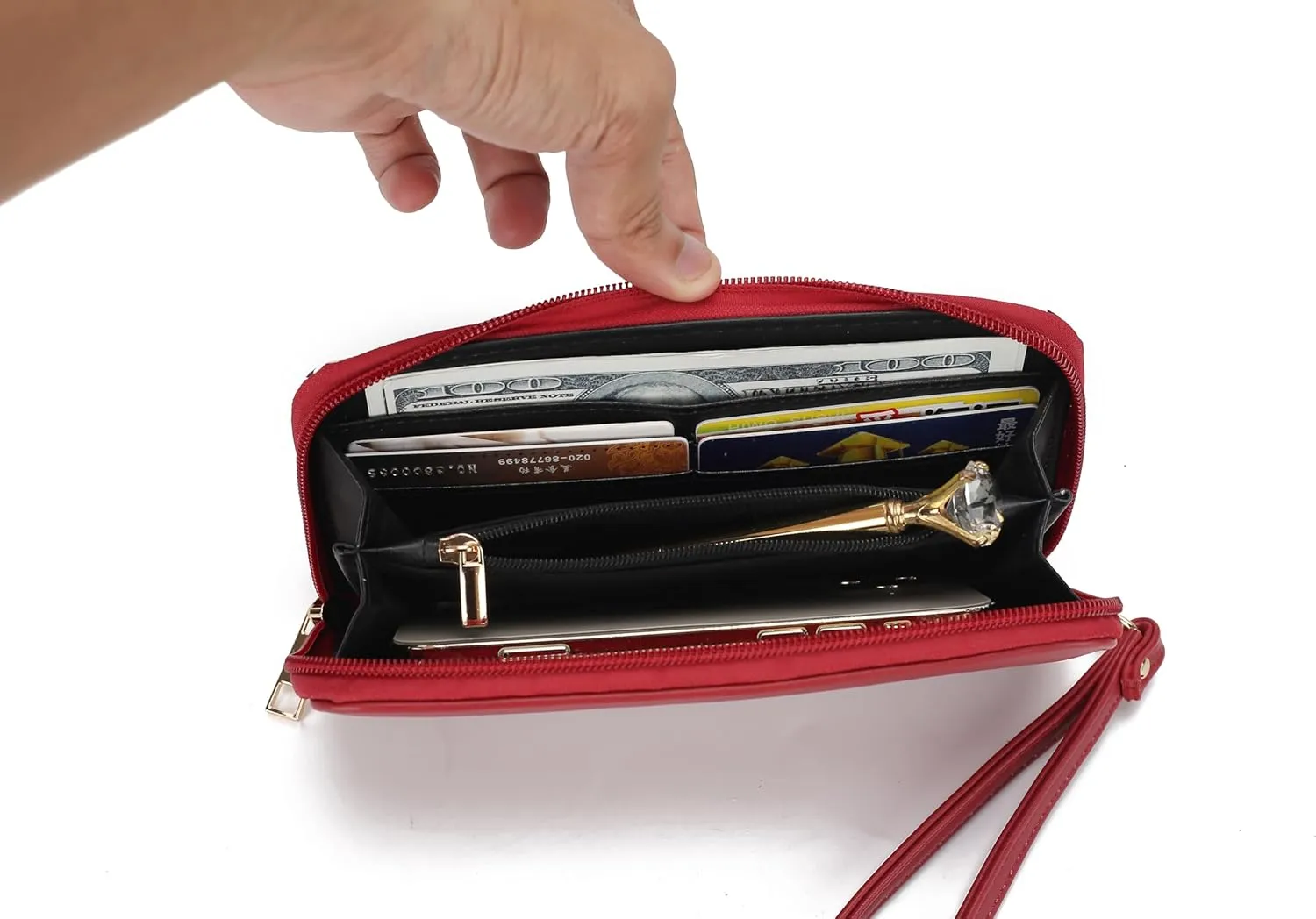 MKF Collection Satchel Bag for Women with Wristlet Wallet, Vegan Leather Top Handle Shoulder Bag Handbag Purse by Mia K