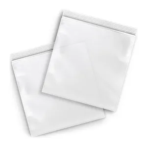 MMBM Resealable Poly Bag, 24x24 Inch, 250 Pack, 4 Mil, Clear, Lock Seal Zipper, Reclosable Zip Plastic Baggies