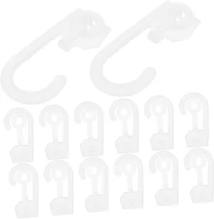 Mobestech 100pcs Bag Clasp Hooks Bag Hanger Display Rack Merchandising Display Sock Display Grocery Bag Hook Purse Hook Display Hanging Bag Hook Sock Hook Transparent Pp