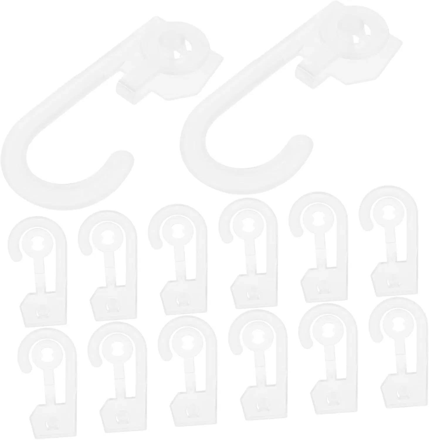 Mobestech 100pcs Bag Clasp Hooks Bag Hanger Display Rack Merchandising Display Sock Display Grocery Bag Hook Purse Hook Display Hanging Bag Hook Sock Hook Transparent Pp