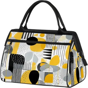 Modern Abstract Colorful Large Travel Duffel Bag Gym Tote Bag for Women Men Waterproof Weekend Overnight Bag Carry On Tote Luggage with Pocket Personal Item Bags Sports Bag fit Travel Sports Gym Yoga