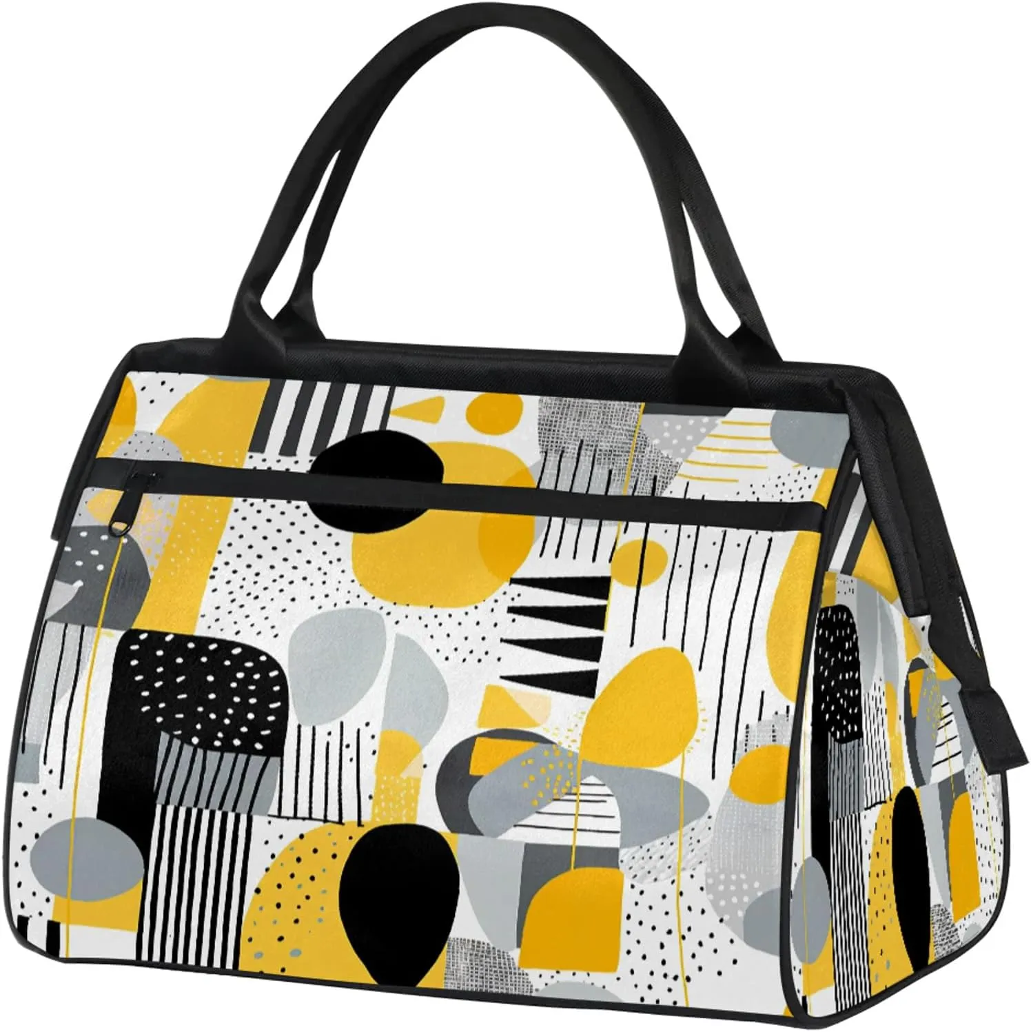 Modern Abstract Colorful Large Travel Duffel Bag Gym Tote Bag for Women Men Waterproof Weekend Overnight Bag Carry On Tote Luggage with Pocket Personal Item Bags Sports Bag fit Travel Sports Gym Yoga