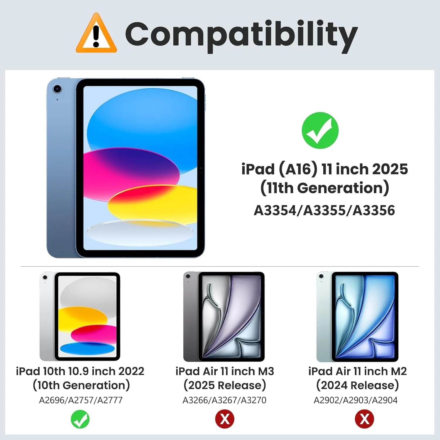 MoKo Clear Case for iPad (A16) 11th Generation 2025 11-inch/10th Generation 2022 10.9 inch, Lightweight Soft TPU, Anti-Scratch Ultra Clear Tablet Cover, Shockproof Impact Resistant, Clear Glitter