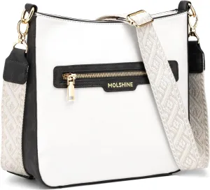 molshine Crossbody Bags for Women, PU Leather Shoulder Handbag with Adjustable Wide Strap DLK0061